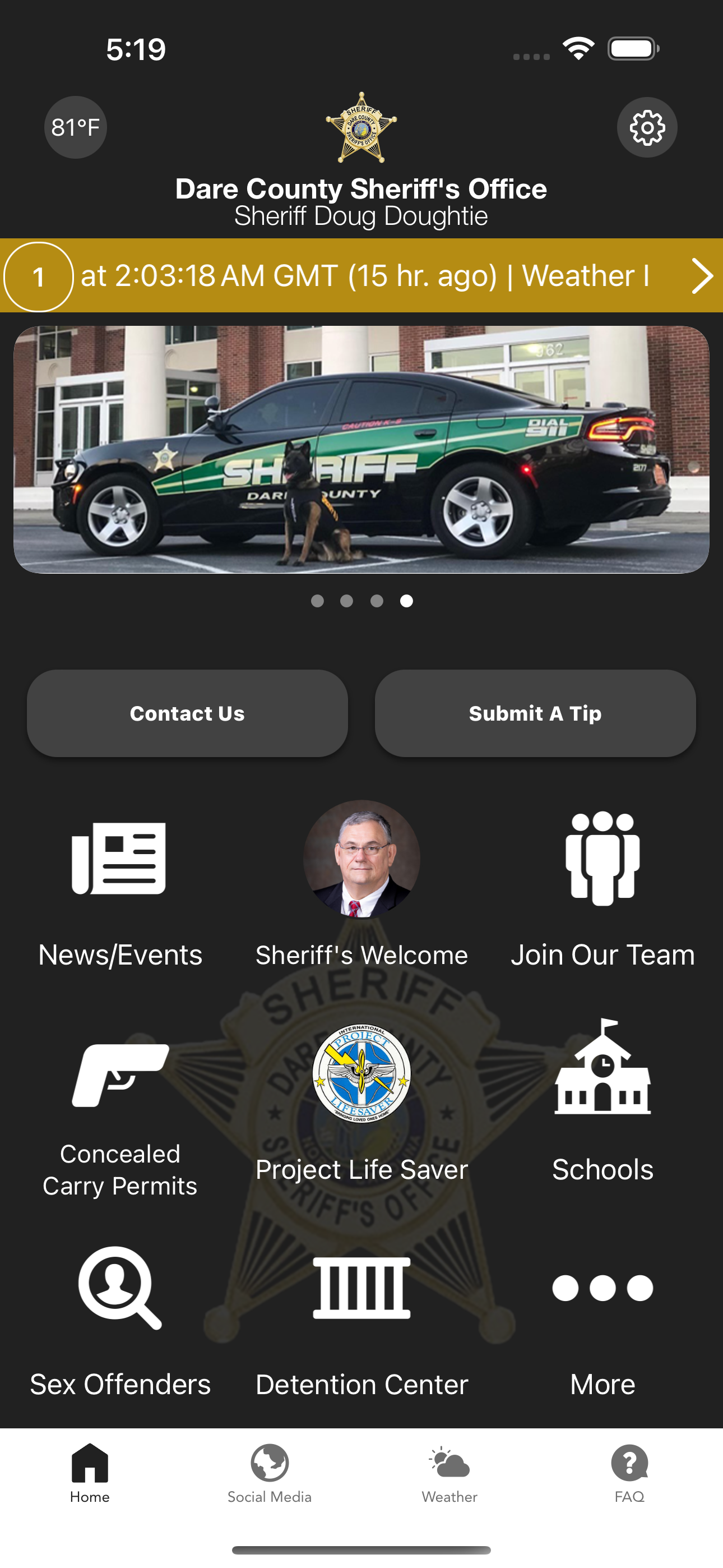 Dare County Sheriff NC