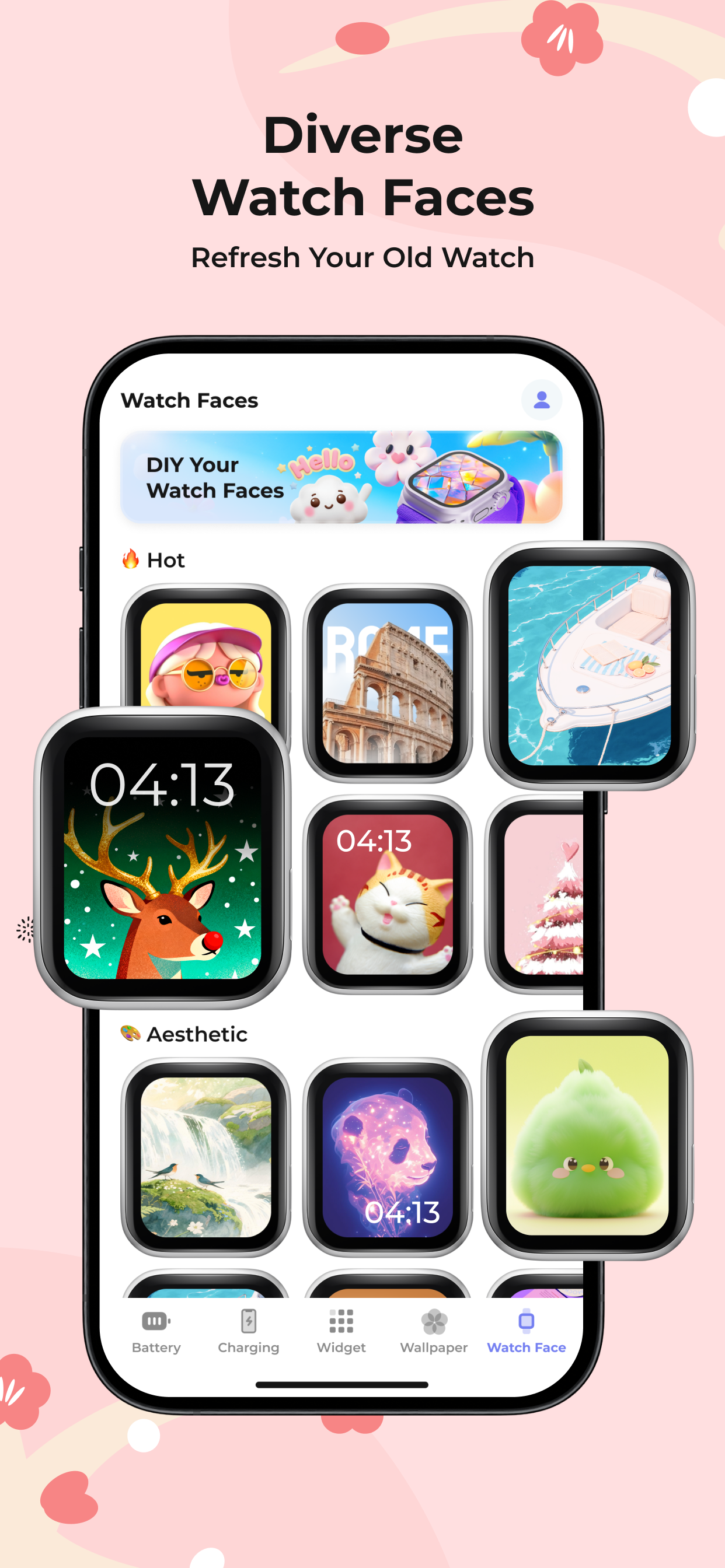 Emoji Battery: BunnyWatch