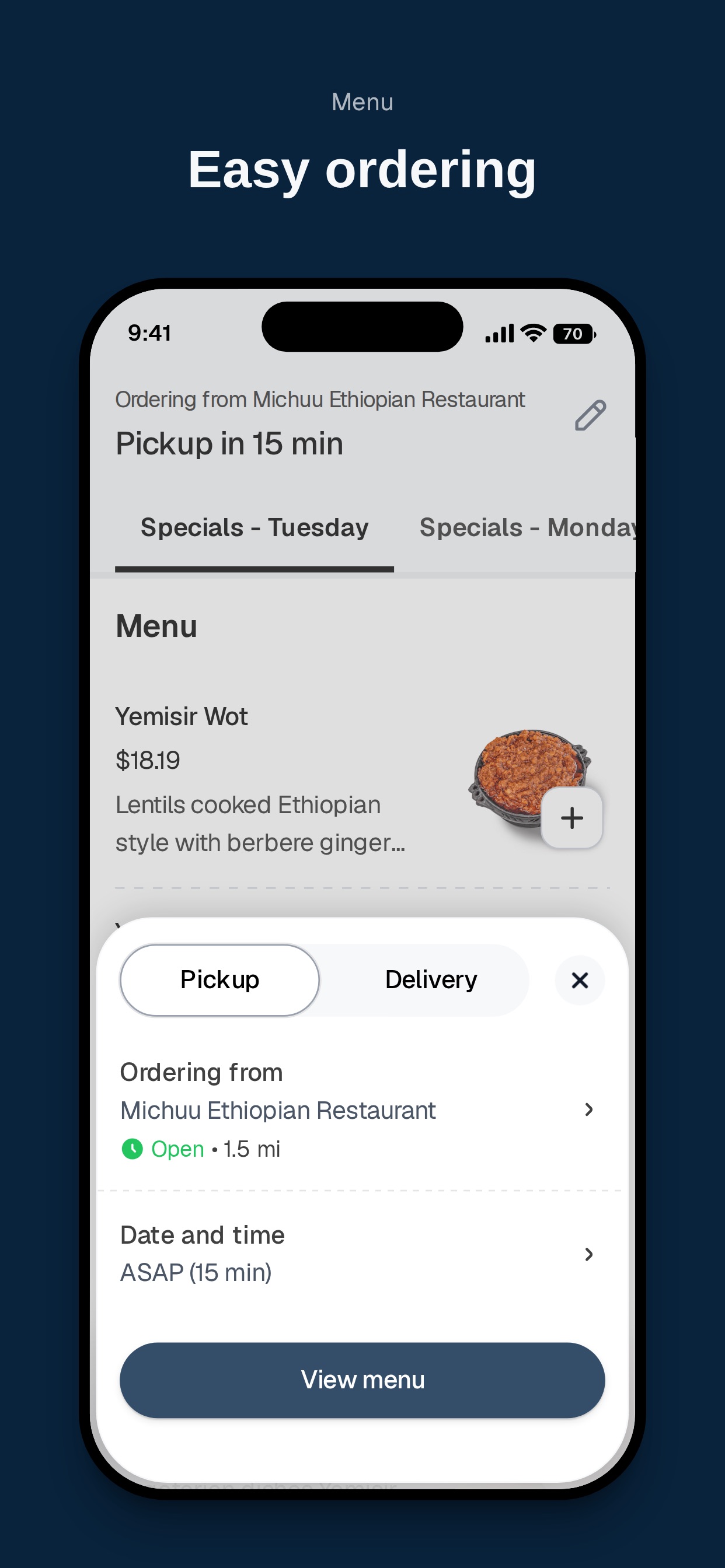 Screenshot 3 of Michuu Ethiopian Restaurant