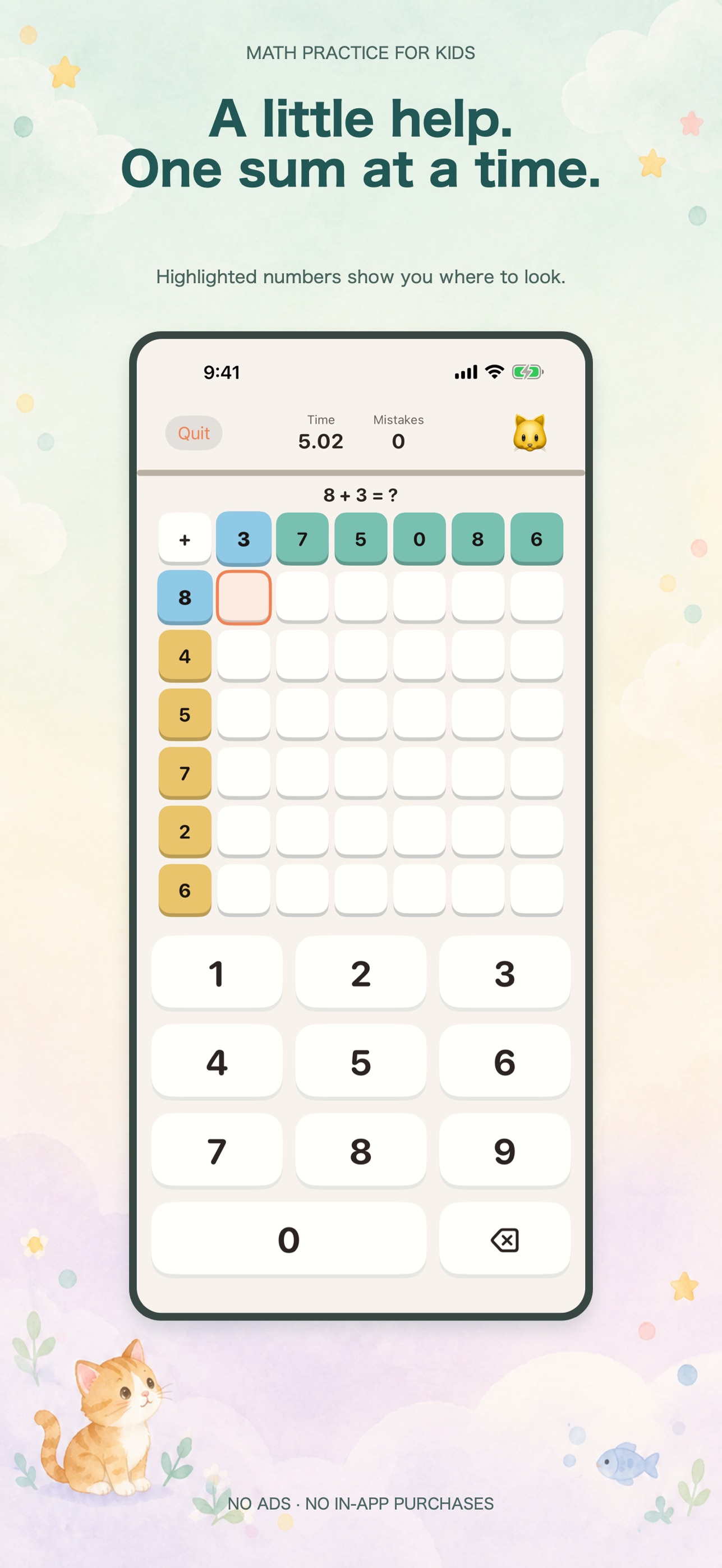 Screenshot 1 of SixSquares - Math for Kids