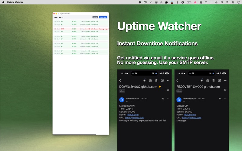 Uptime Watcher screenshot