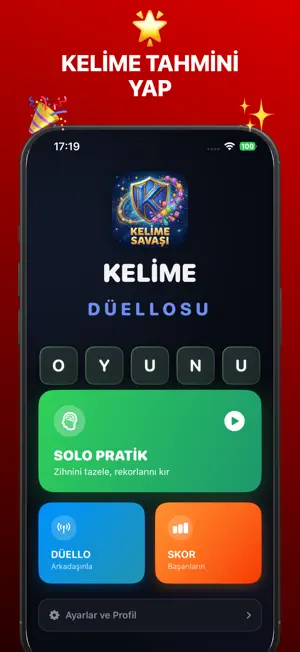 Kelime Savaşı - Kelime Oyunu screenshot 1