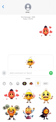 Juggling Lantern Stickers screenshot