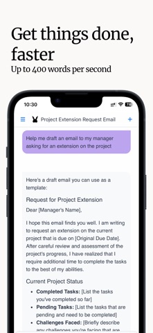 Chungus AI: Fast AI Assistant iPhone screenshot