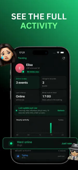 Relio AI: WA Online Tracker iPhone screenshot 3