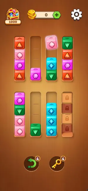 Wood Color Sort: Puzzle Games screenshot 1