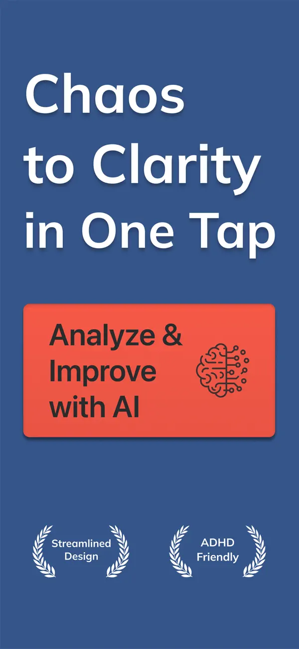 Screenshot #1 pour ADHD Organizer: MindPilot