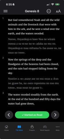 Asante TWI  Bible iPhone screenshot