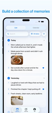 Three Good Things Journal app screenshot 2