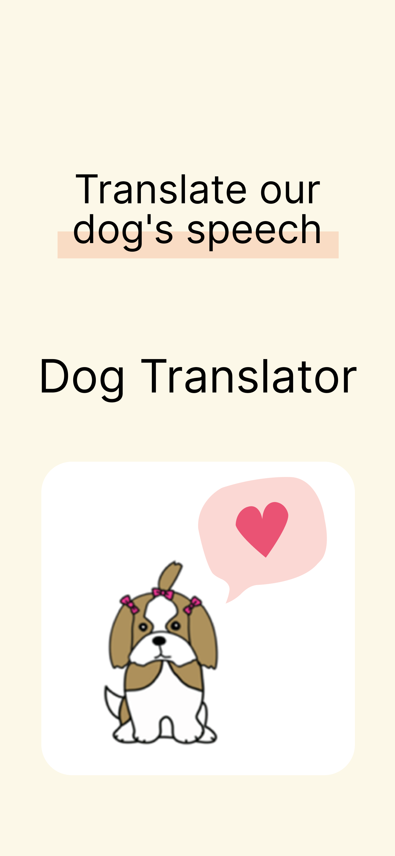 Dog Voice Translator