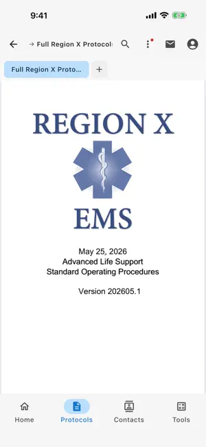Region X EMS Protocols screenshot 4