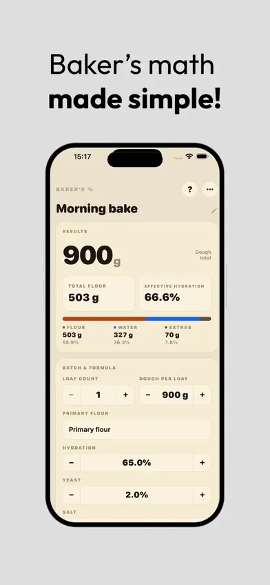 Baker’s Percentage screenshot 1