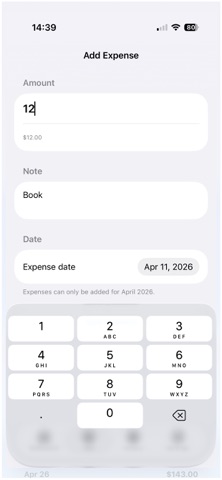 Privat - Budget Tracker Screenshot 2 of 5