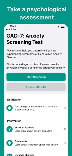 Anxiety Test⁺ screenshot 1