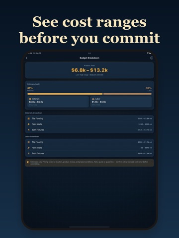 HomeScope - Reno Estimate iPad screenshot