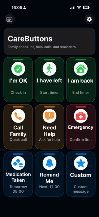 CareButtons Screenshot 1 of 5