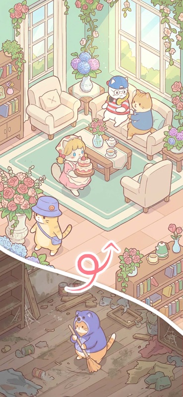 Cats Mansion - Cute Merge Game screenshot 5