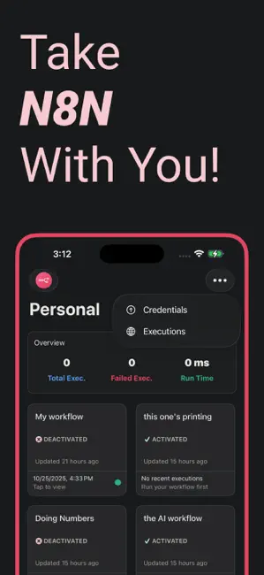 N8N Automations — Nathan iPhone screenshot 1