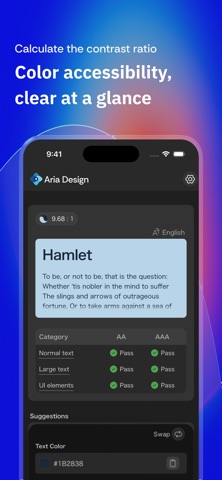 Aria - Contrast Checker WCAG Screenshot 1 of 3