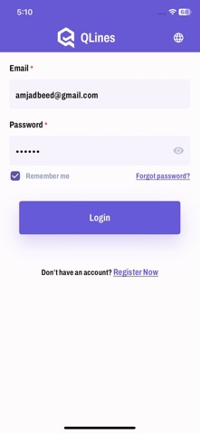 QLines تطبيق كيولاينز iPhone screenshot