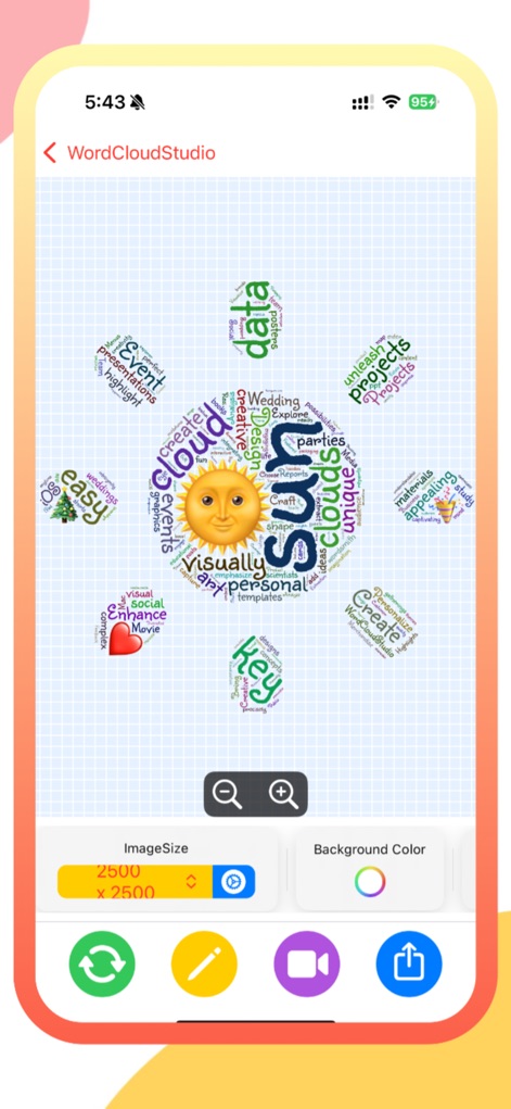 WordCloudStudio - WordArt Tool - Graphics & Design App | MWM