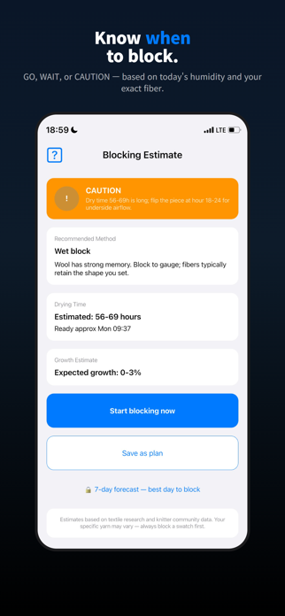 Knithour: Blocking Guide Screenshot 1 of 3