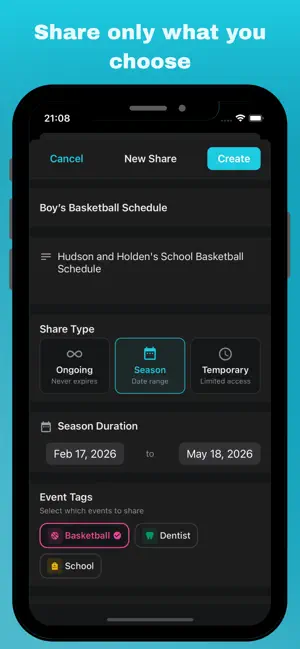 Capacitly: Calendar Sharing screenshot 1