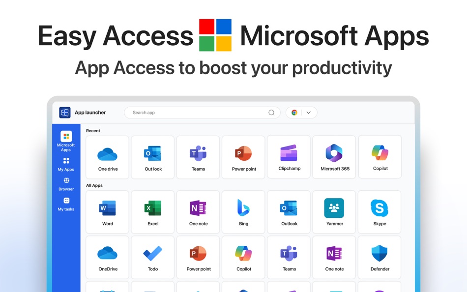 #1. Launcher For Microsoft Apps (macOS) 由: Muhammad Aslam