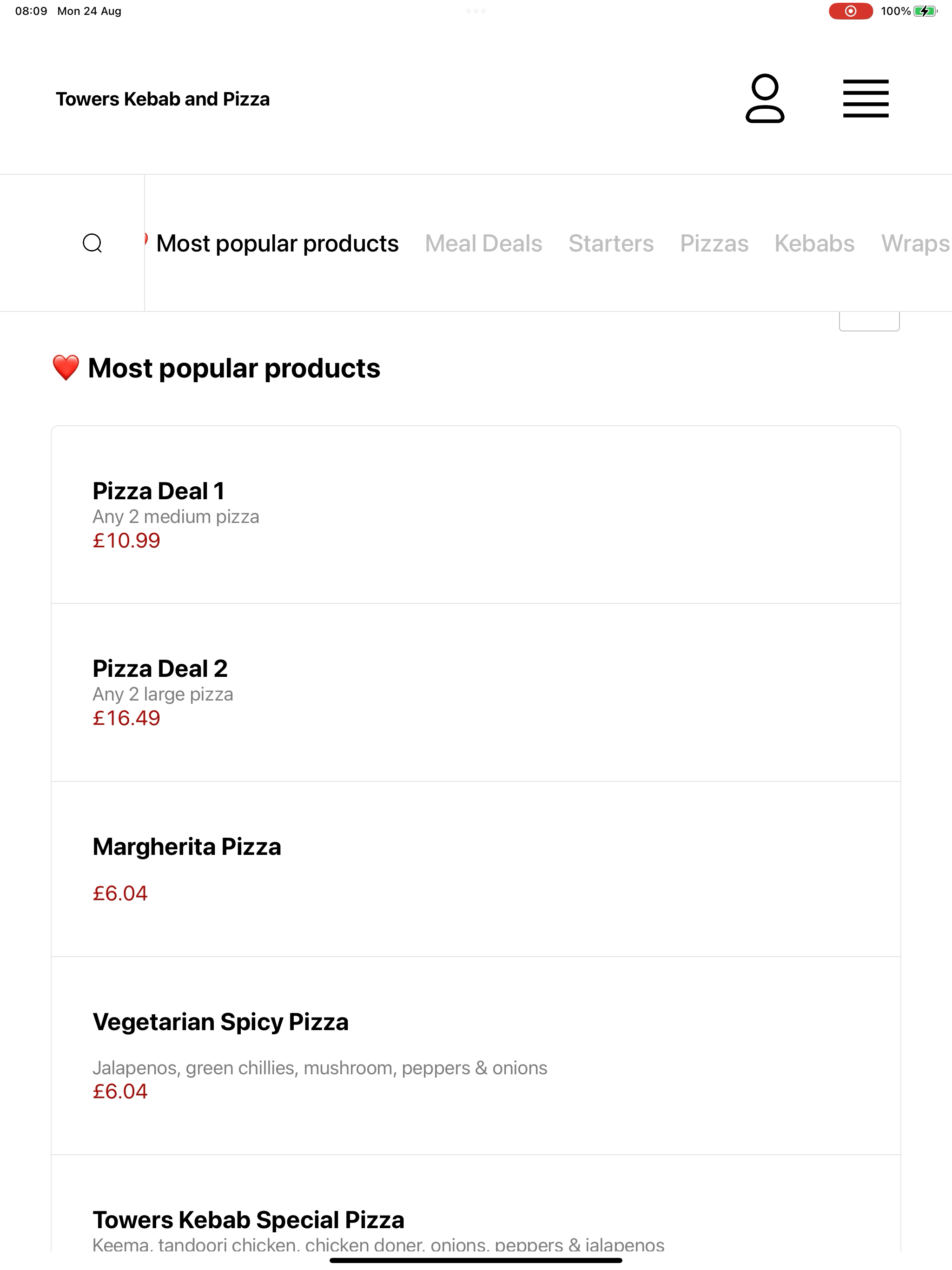 Towers Kebab and Pizza screenshot 14