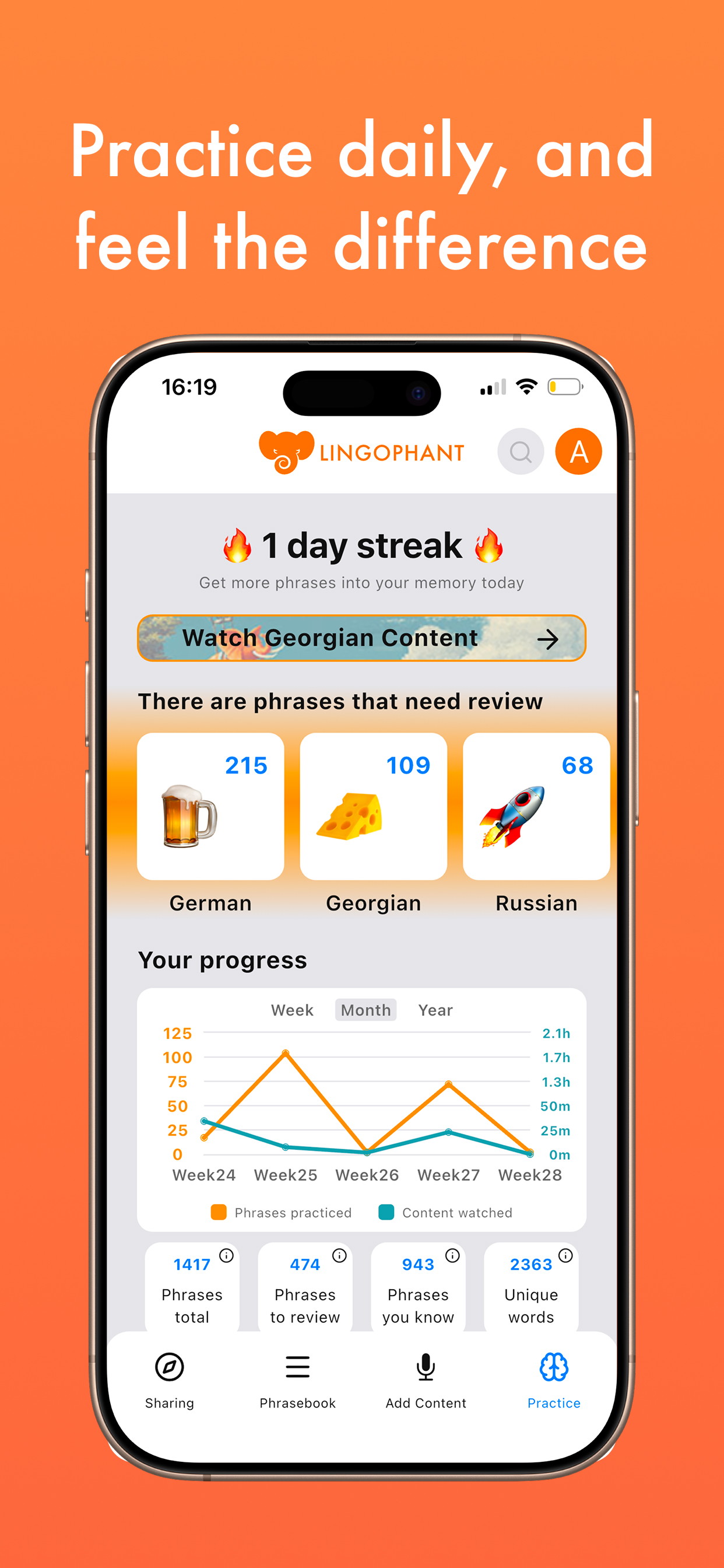 Lingophant - Learn naturally screenshot 6