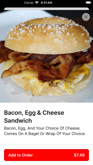 Fancy Bagels iPhone screenshot 4 - Food & Drink app