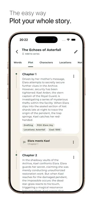 Writing App: PlotWords screenshot 3