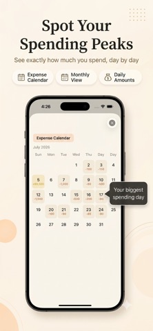 Kakeibo Cream - Budget Tracker Screenshot 4 of 4