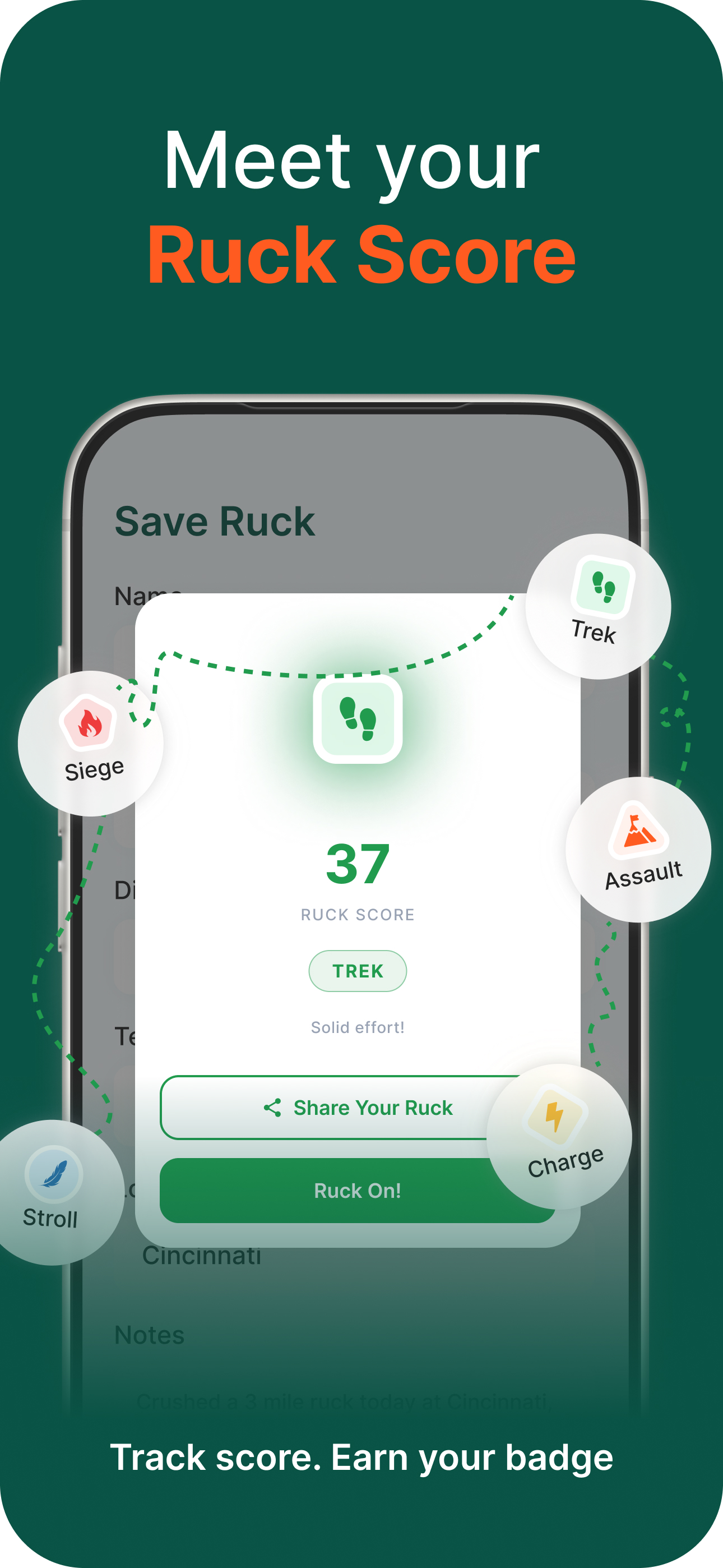 Ruckaroo - Ruck & Hike Tracker screenshot 4