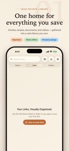LinkBook Bookmark & Read Later Screenshot 1 of 9