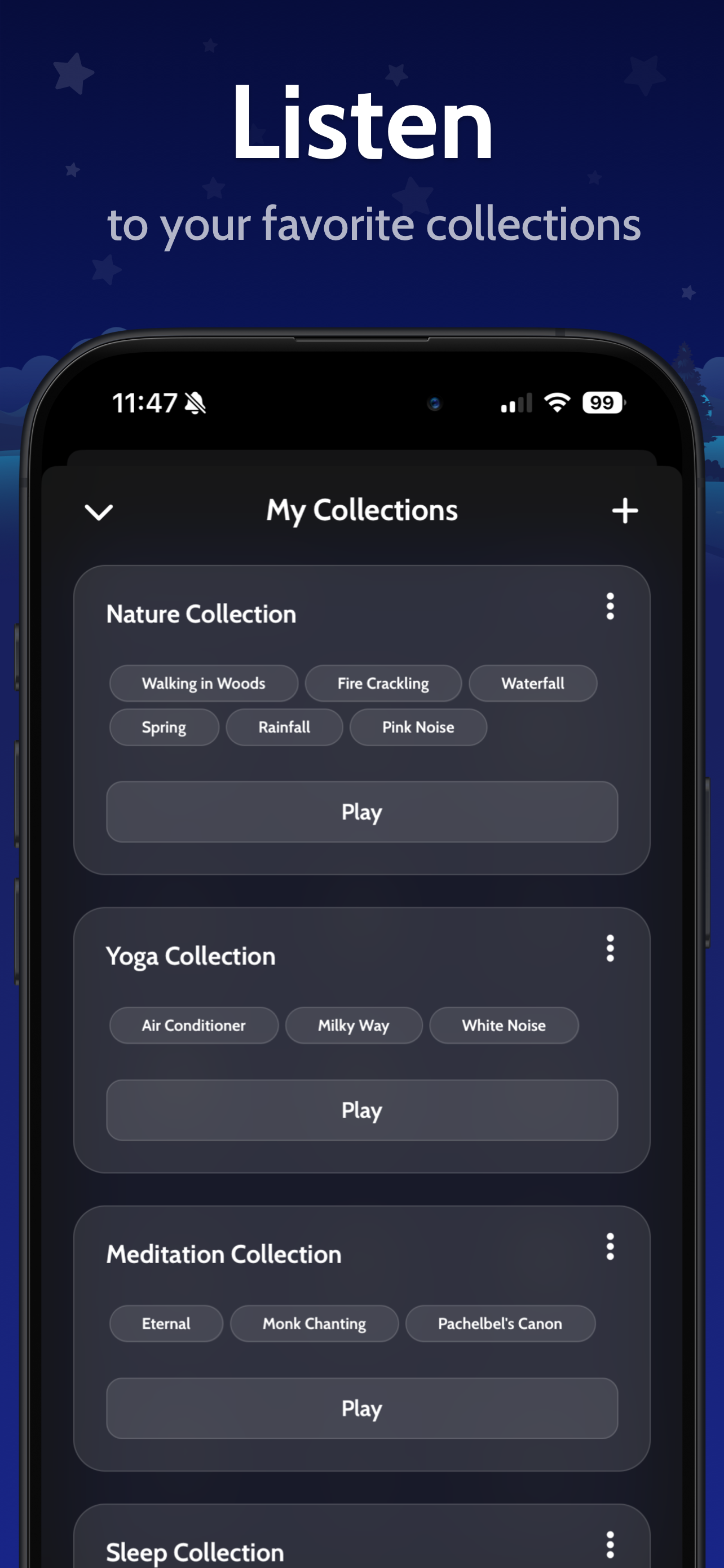 Rain Sounds App: Sleeping Owl