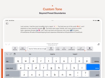 AI Rewriter: Paraphrase Text iPad screenshot