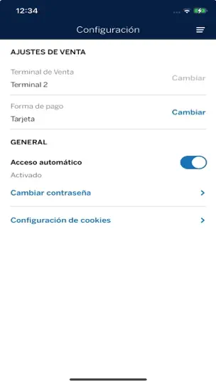 Captura de pantalla de BBVA Cobros en iPhone 7