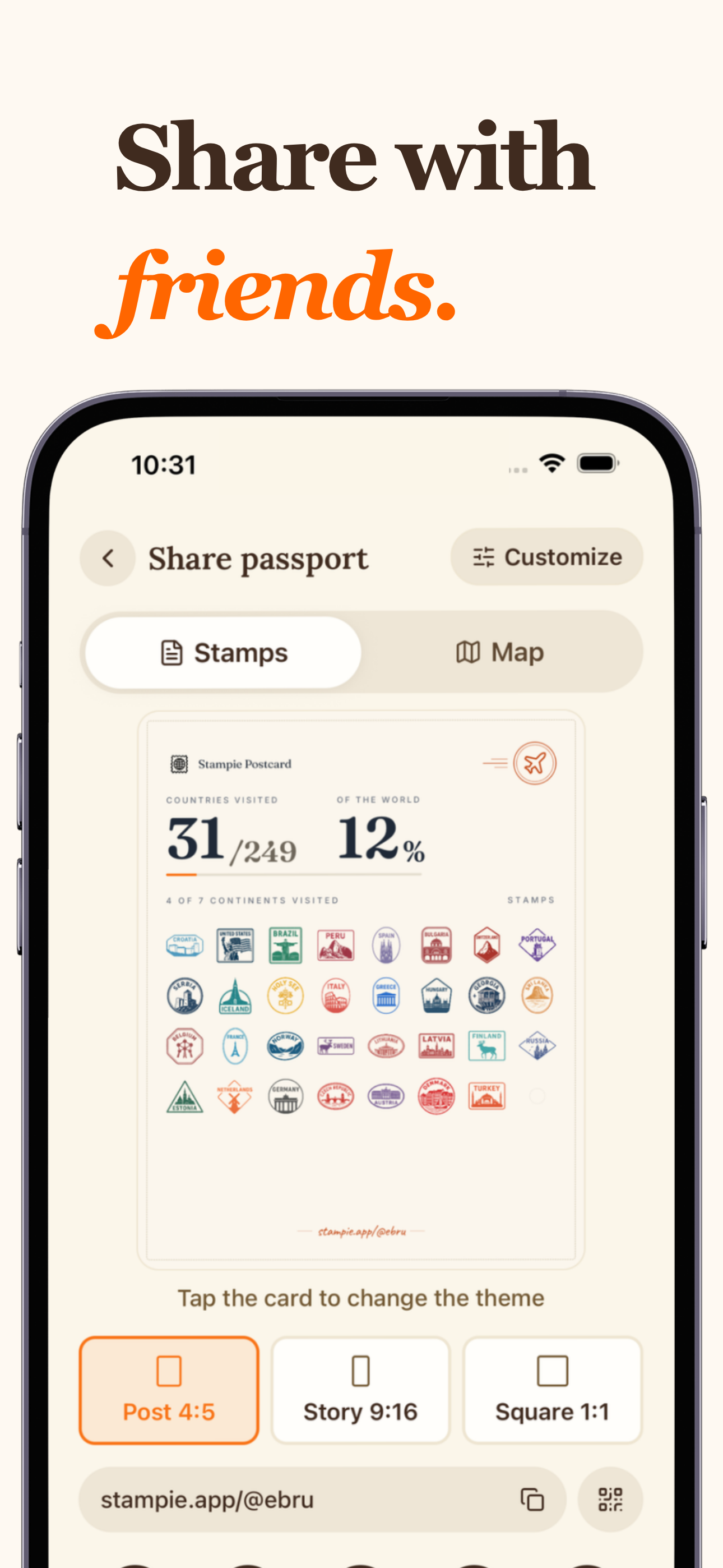 Stampie: Travel Tracker & Map screenshot 11