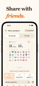 Stampie: Travel Tracker & Map screenshot
