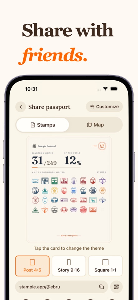 Stampie: Travel Tracker & Map screenshot 10