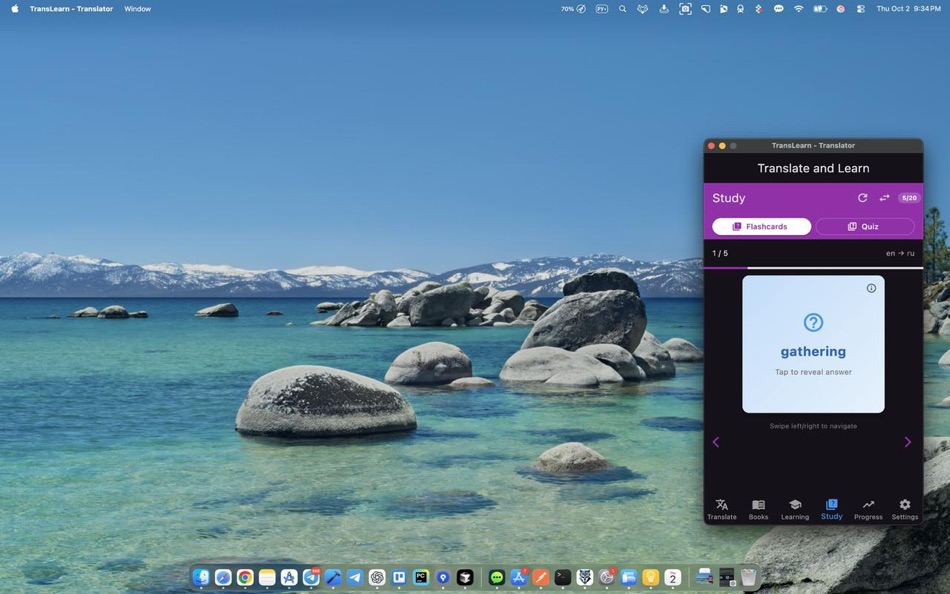 #3. TransLearn - AI language learn (macOS) De: Coiner.Cab Corp
