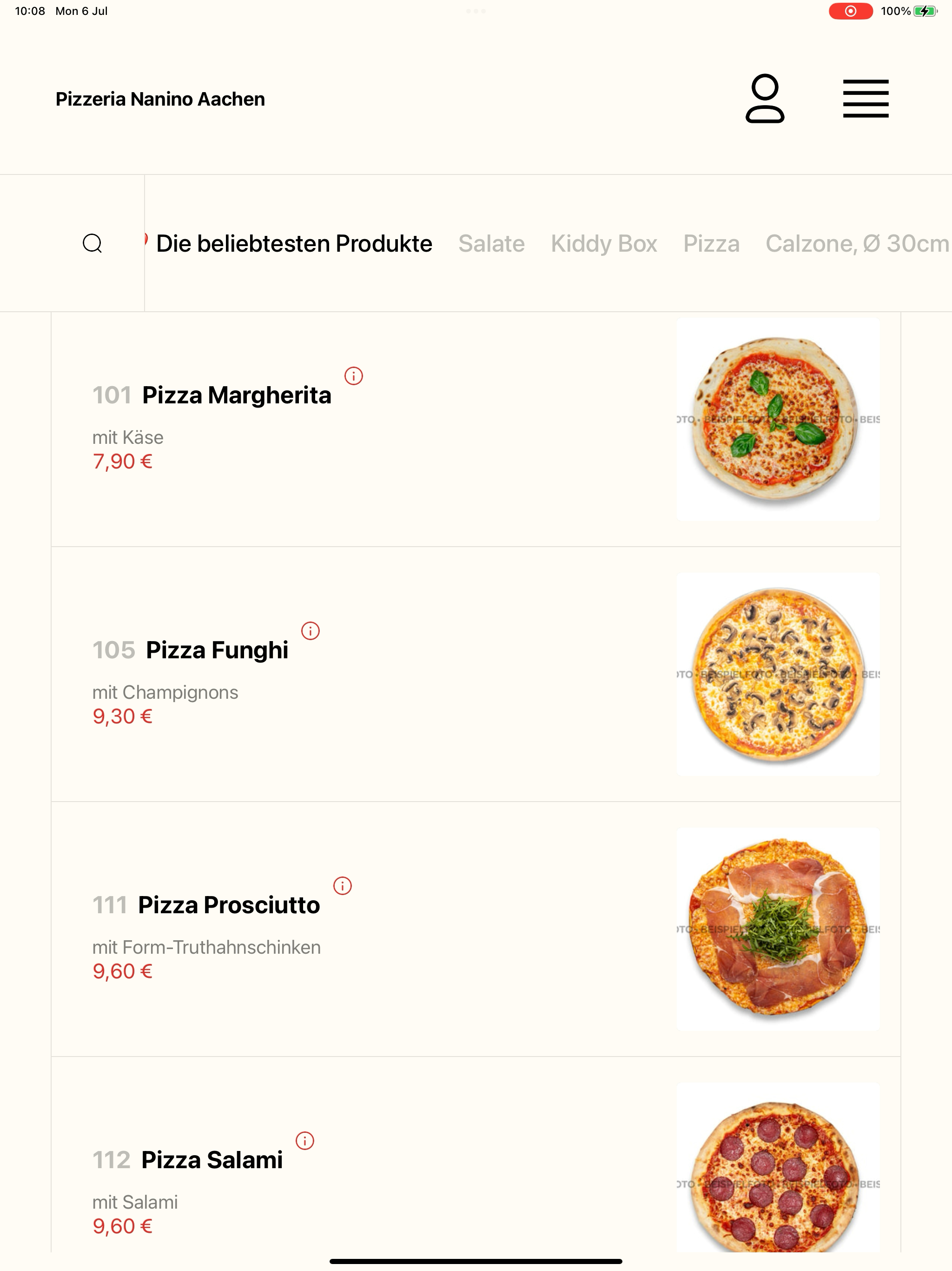 Pizza Nanino Aachen screenshot 12