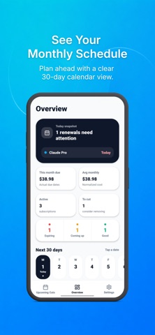 Submos - Subscription Tracker Screenshot 3 of 5
