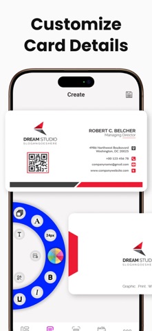 My Digital Business Card Maker iPhone screenshot