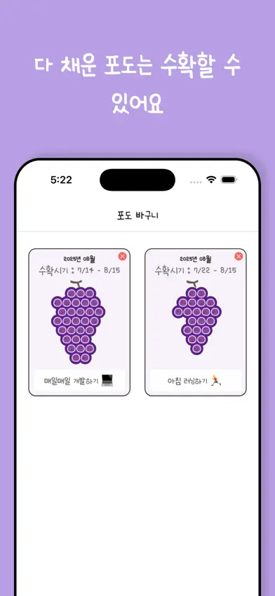 오늘의 포도알 : 습관, 챌린지 screenshot 5