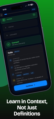 WitWord:GRE, SAT & IELTS Vocab iPhone screenshot