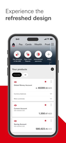 HSBC UAE iPhone screenshot 2