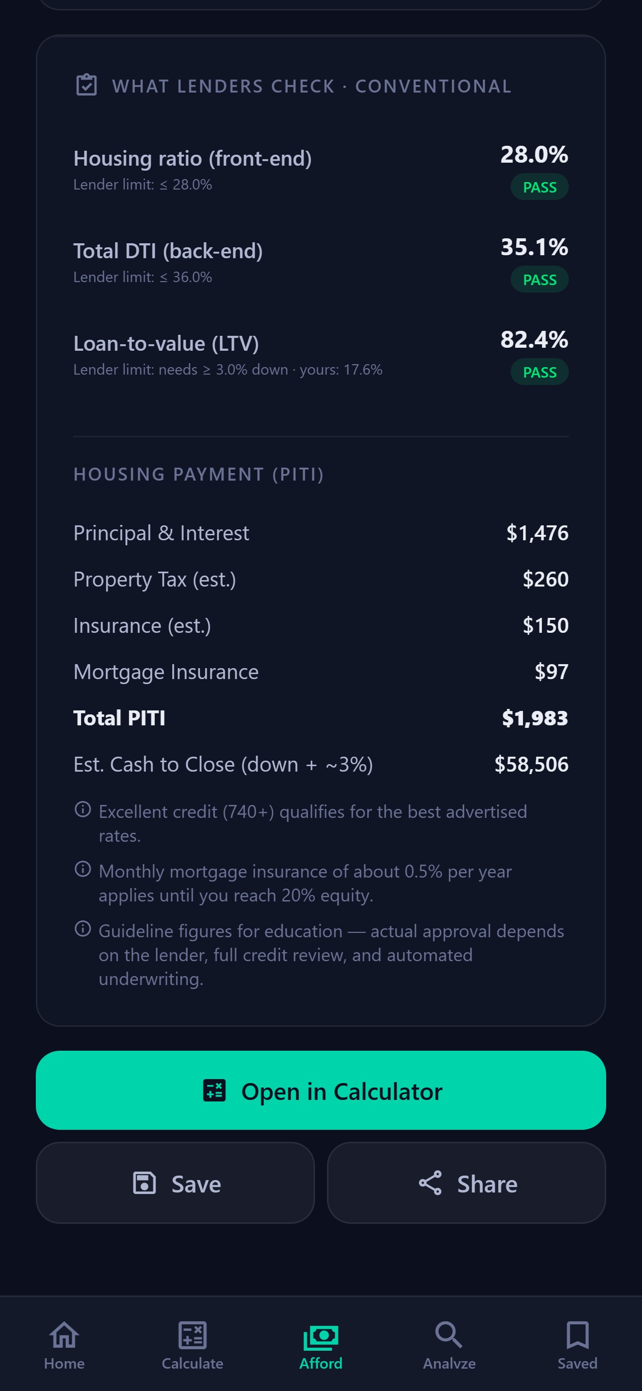 Screenshot 2 of Mortgage Math