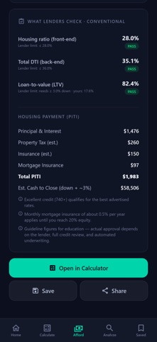 Mortgage Math iPhone screenshot